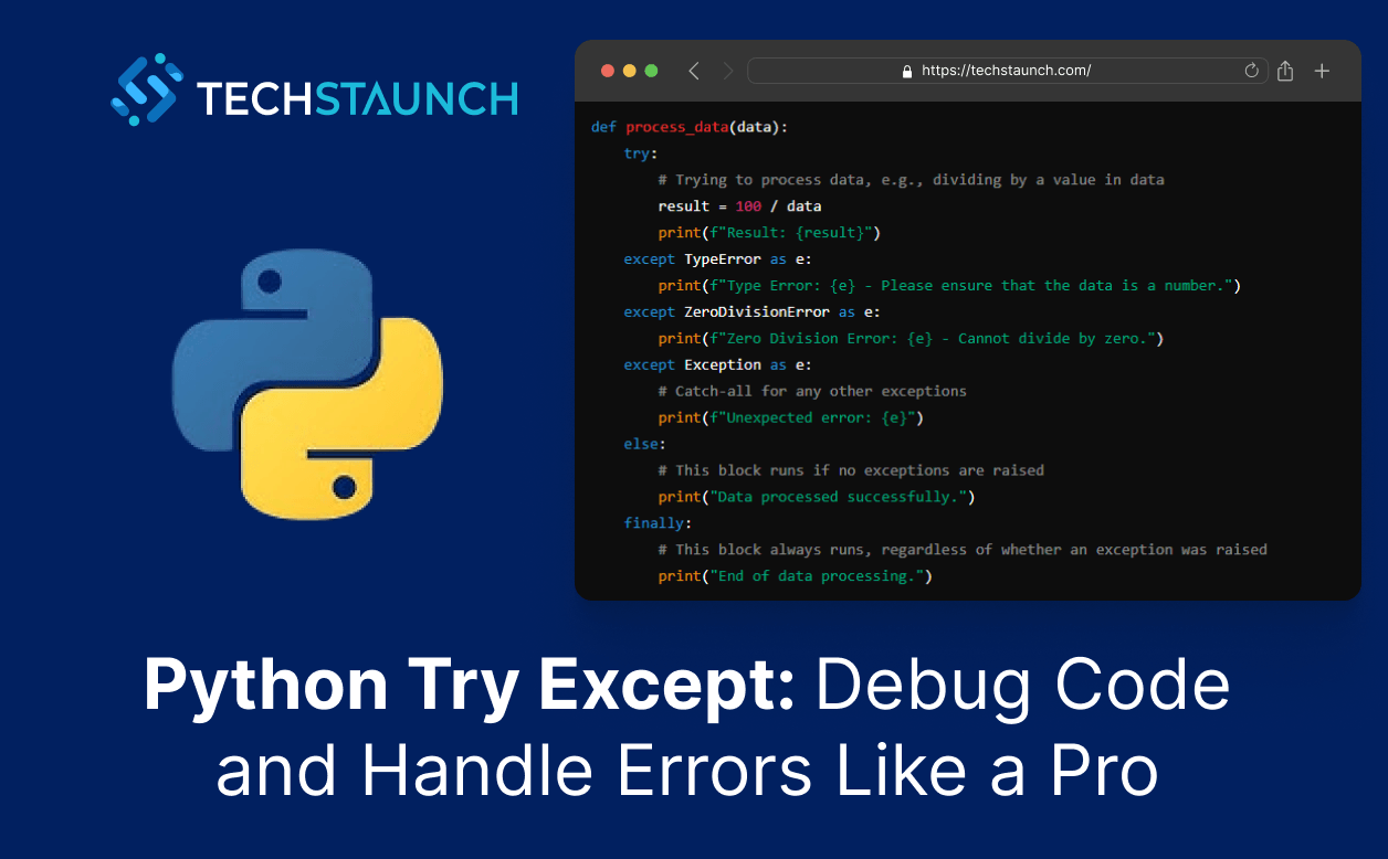 Python Try Except: A Comprehensive Guide for Beginners | Techstaunch